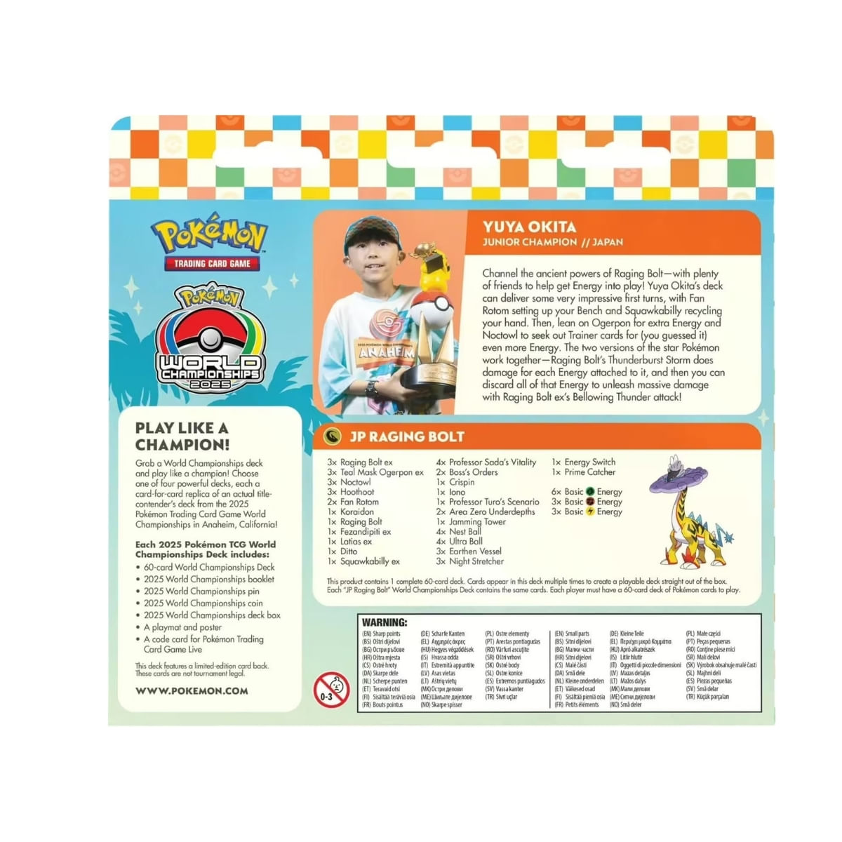 ポケカ 2025年ワールドチャンピオンデッキ 日本YUYA OKITA選手 Pokemon TCG: World Championship Decks 2025 Yuya Okita Ingles - Ri