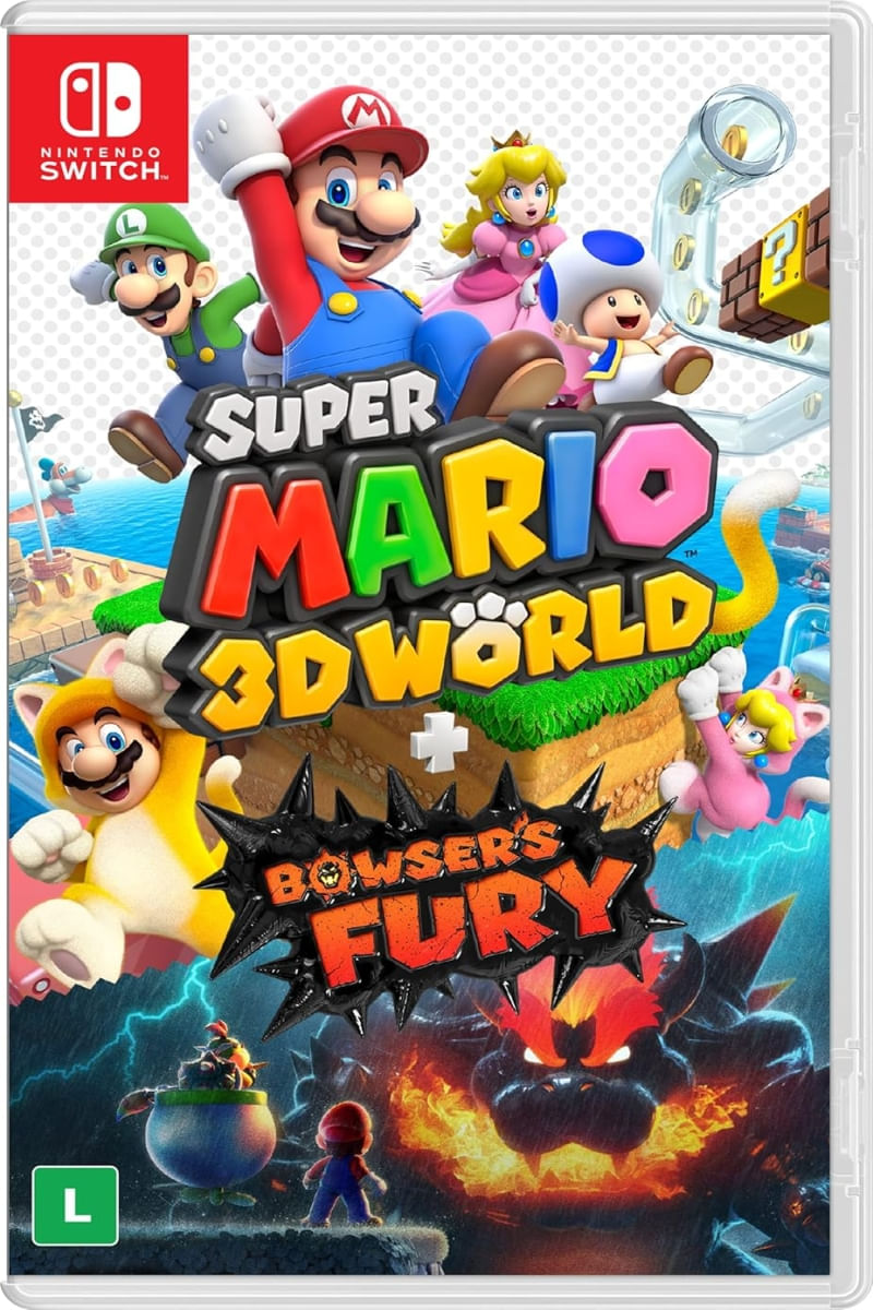 Super Mario 3D World + Bowsers Fury Switch BR Midia Fisica - Ri Happy