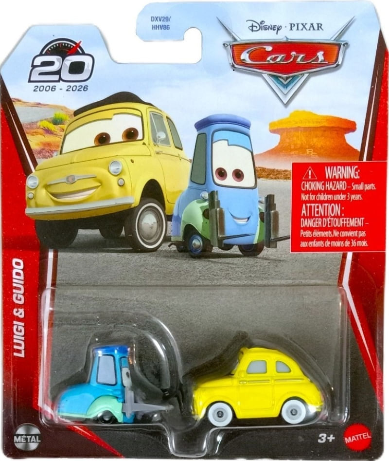 Luigi e Guido - Carrinho Filme Carros Cars Disney Pixar - Metal 1