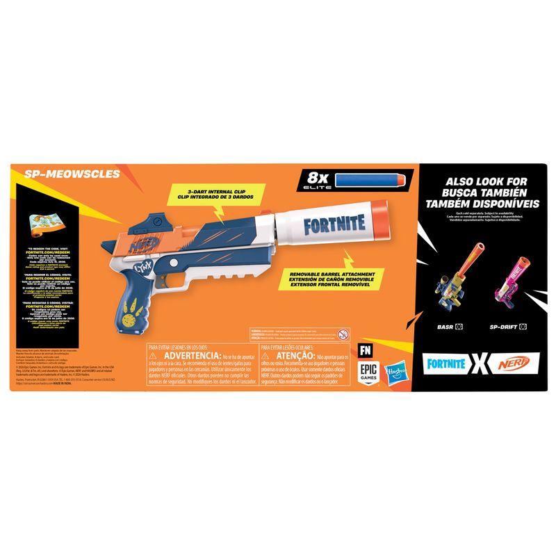 Lançador De Dardos - Nerf - Fortnite - Meowscles - Hasbro - Ri Happy