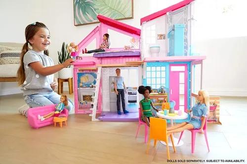 Brinquedo Infantil Casa De Boneca Malibu Barbie Mattel - Papellotti