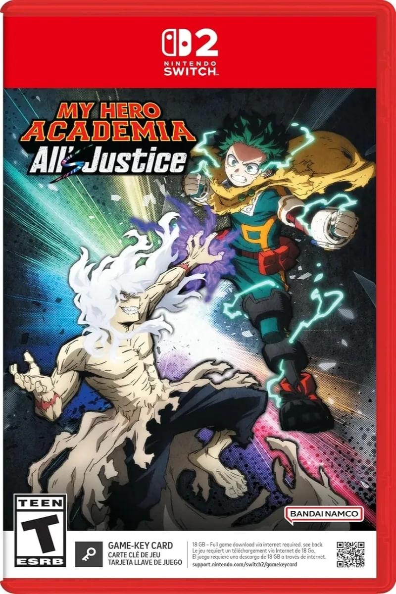 Jogo My Hero Academia Alls Justice Nintendo Switch 2 IMPORTADO