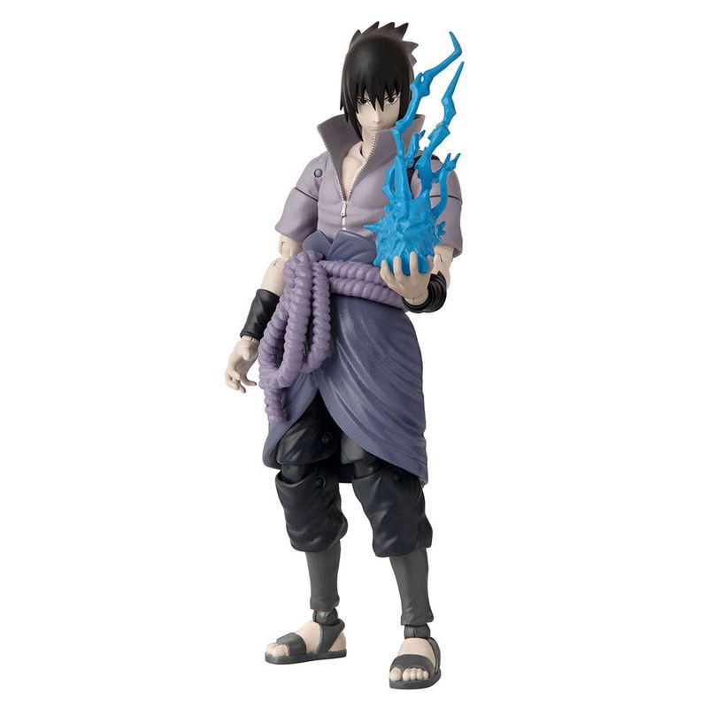 Boneco Miniatura Com Base Coleção Naruto Brinquedo Criança Pvc Sasuke Uchiha  I