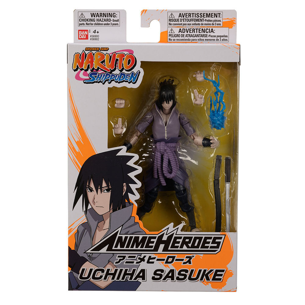 Boneco Sasuke Classico Não Articulado - Sasuke 18cm Naruto