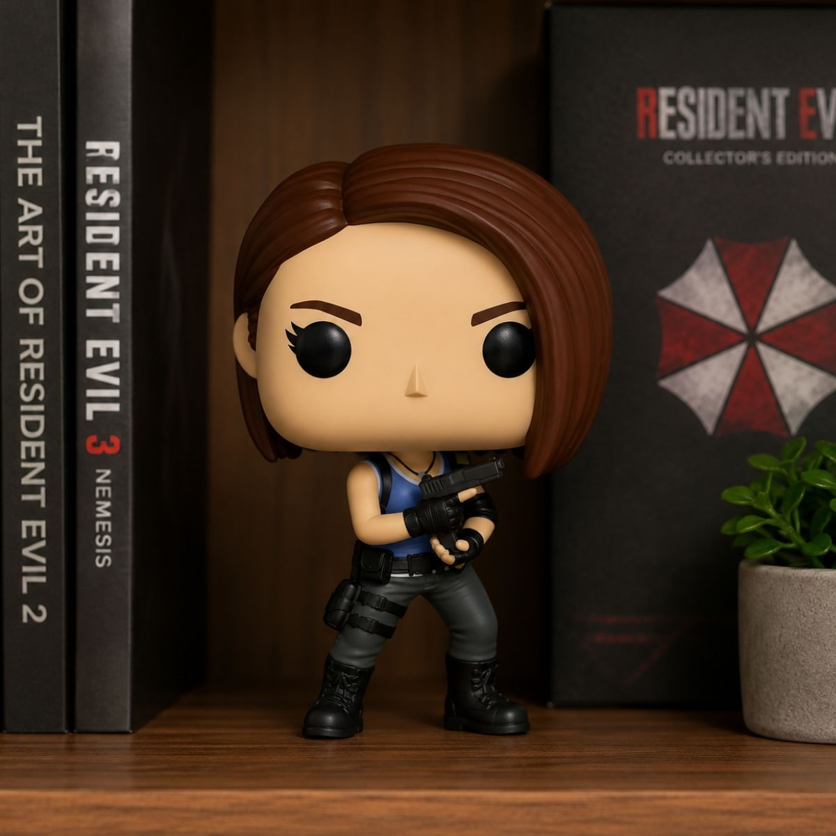 Funko POP Resident Evil ジル未開封透明保護ケース付 Boneco Colecionável Funko Pop Games Resident Evil Jill Valentine