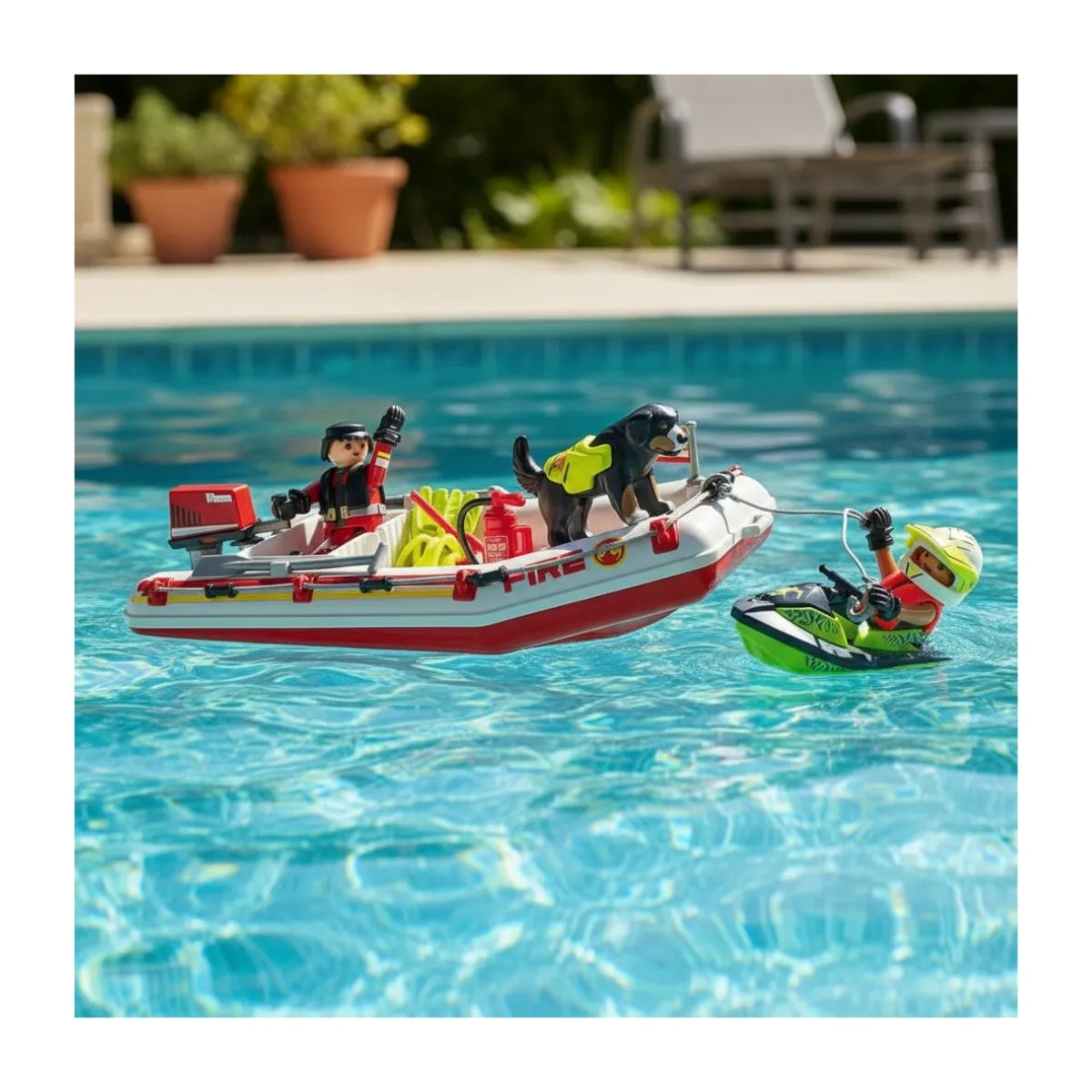 Playmobil 71464 Action Heroes Bote De Salvamento Com Jet Ski - Ri