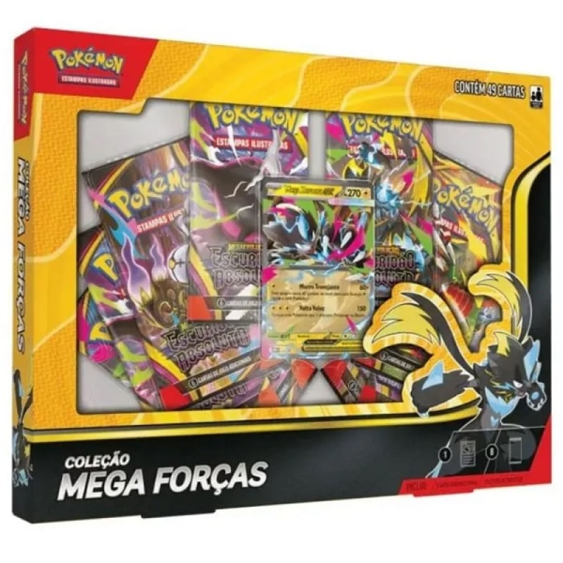 Box Pokemon Coleçao Mega Forças Mega Zeraora EX Copag - PBKIDS