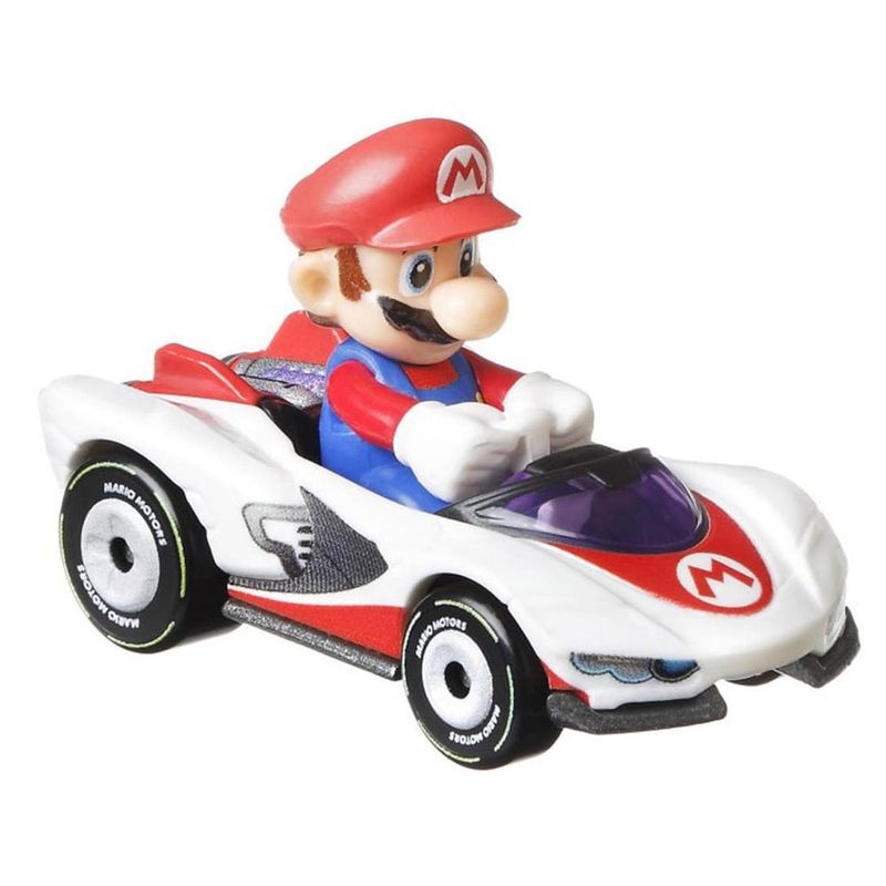 Mini-Veiculos---Hot-Wheels---164---Mario-Kart---Mario-P-Wing---Mattel