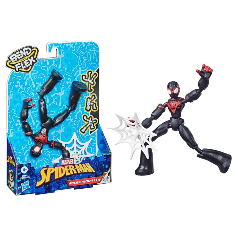 Marvel-Figura-Flexivel-de-15-cm-Homem-Aranha-Bend-and-Flex---Miles-Morales---E7687---Hasbro-2