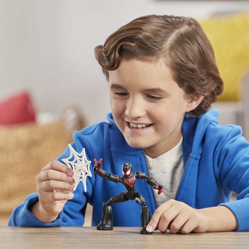 Marvel-Figura-Flexivel-de-15-cm-Homem-Aranha-Bend-and-Flex---Miles-Morales---E7687---Hasbro-5