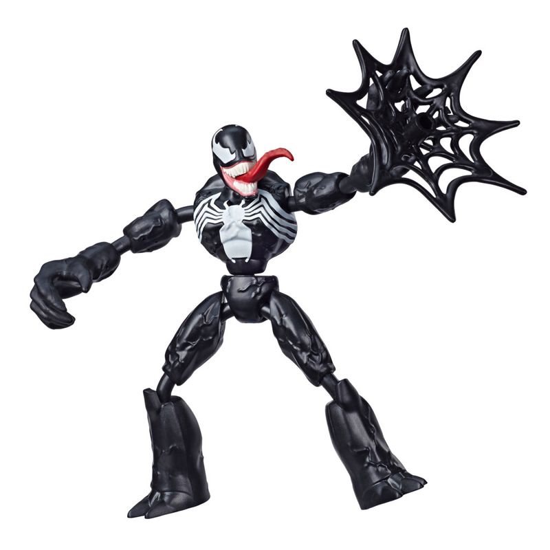 Marvel-Spider-Man-Figura-Flexivel-de-15-cm-Homem-Aranha-Bend-and-Flex---Venom---E7689---Hasbro-0