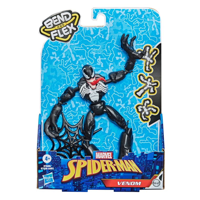 Marvel-Spider-Man-Figura-Flexivel-de-15-cm-Homem-Aranha-Bend-and-Flex---Venom---E7689---Hasbro-1