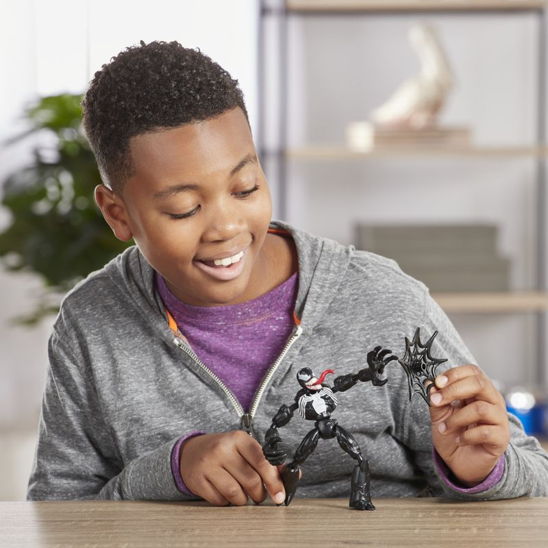 Marvel-Spider-Man-Figura-Flexivel-de-15-cm-Homem-Aranha-Bend-and-Flex---Venom---E7689---Hasbro-6