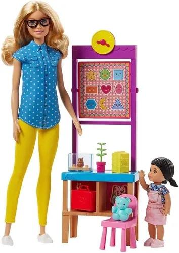 Barbie Boneca Professora E Aluna Na Escola + Acessórios