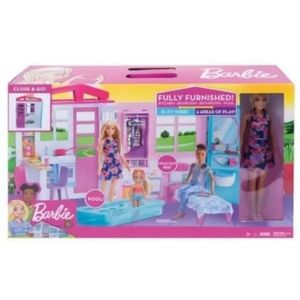 Casa da Barbie Glam com Boneca HCD48 - Mattel - Happily Brinquedos