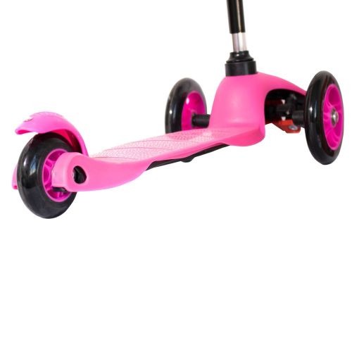 Patinete Infantil 3 Rodas Azul Rosa Crianças Regula Altura - oestesom