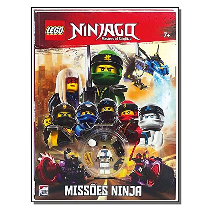 Livro-Infantil---Lego-Ninjago---Mestres-do-Spinjitzu---Missoes-Ninja---Happy-Books