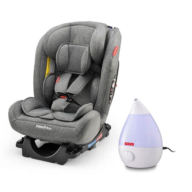 Kit-de-Cadeira-Para-Auto---0-a-36-Kg---All-Stages-Cinza-e-Umidificador-de-Ar---Fisher-Price
