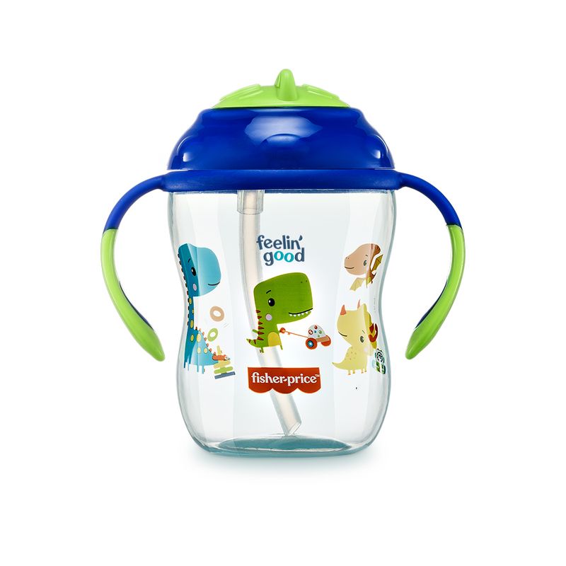 Copo-de-Treinamento-com-Canudo---Azul-Blueberry---Fisher-Price---Multikids-0