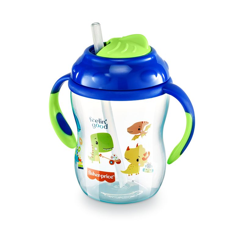 Copo-de-Treinamento-com-Canudo---Azul-Blueberry---Fisher-Price---Multikids-1