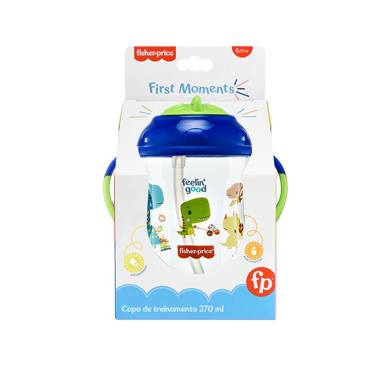 Copo-de-Treinamento-com-Canudo---Azul-Blueberry---Fisher-Price---Multikids-2