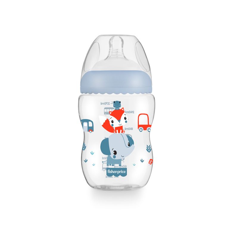 Mamadeira---First-Moments---270ml---Azul-Marshmallow---Fisher-Price---Multikids-0