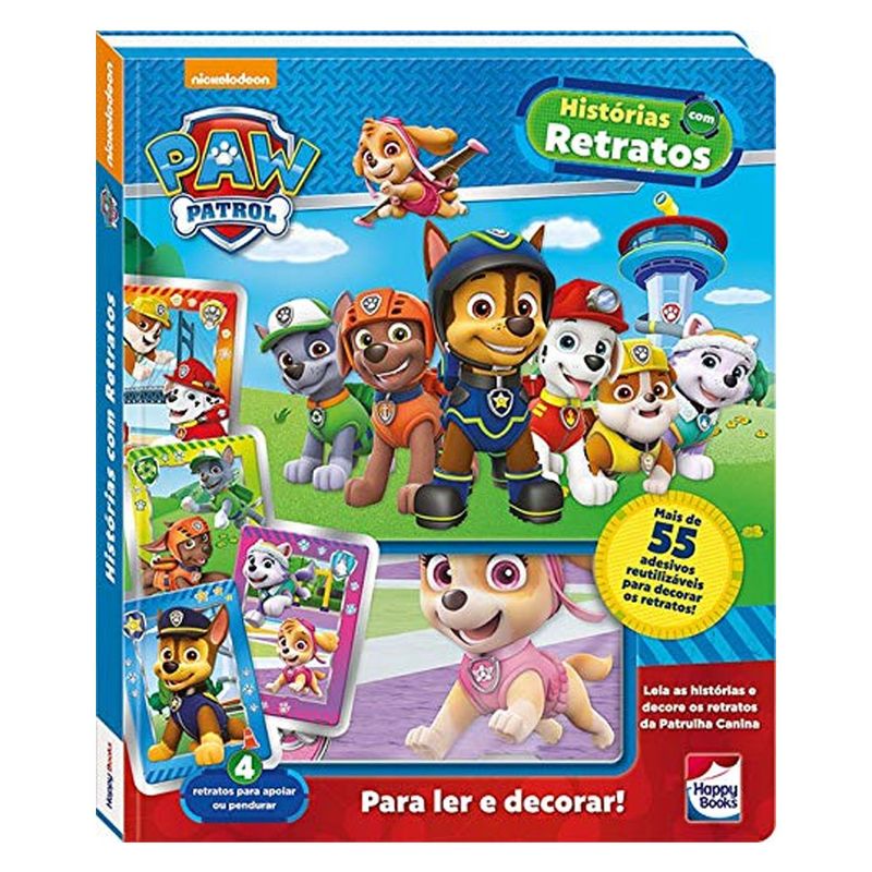 Livro-Infantil---Patrulha-Canina---Historias-com-Retratos---Happy-Books_Frente