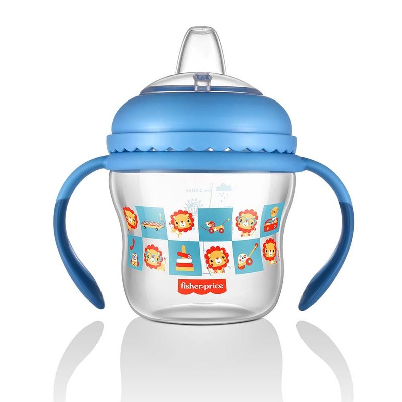 Copo-de-Transicao---Bico-Extra---Alca-Removivel---150-ml---Azul---Fisher-Price---Multikids-4