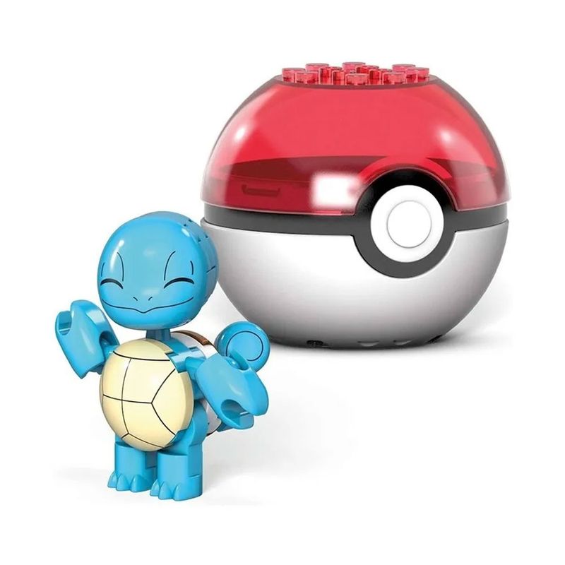 Blocos-de-Montar---Mega-Construx---Pokemon---Pokebola-com-Squirtle---Mattel