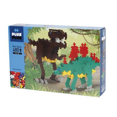 Peças de Montar - Mini Basic 480 peças Dinossauros - 3 em 1 - 3741 -  Plusplus - Kits e Gifts