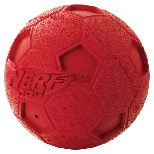 Brinquedo para Pets - Bolinha de Futebol Americano - 10Cm - Vermelha - NERF Dogs