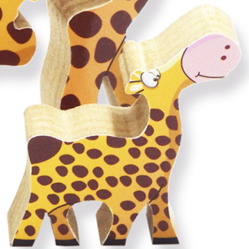 Familia Girafa Quebra-cabeça de Madeira - Hd Meu Estilo ®