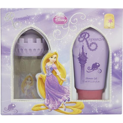 Cx De Presente Feminino Tangled Rapunzel Disney Eau De Toilette Spray 50 Ml (Castle Packaging) + Gel De Banho 75 Ml