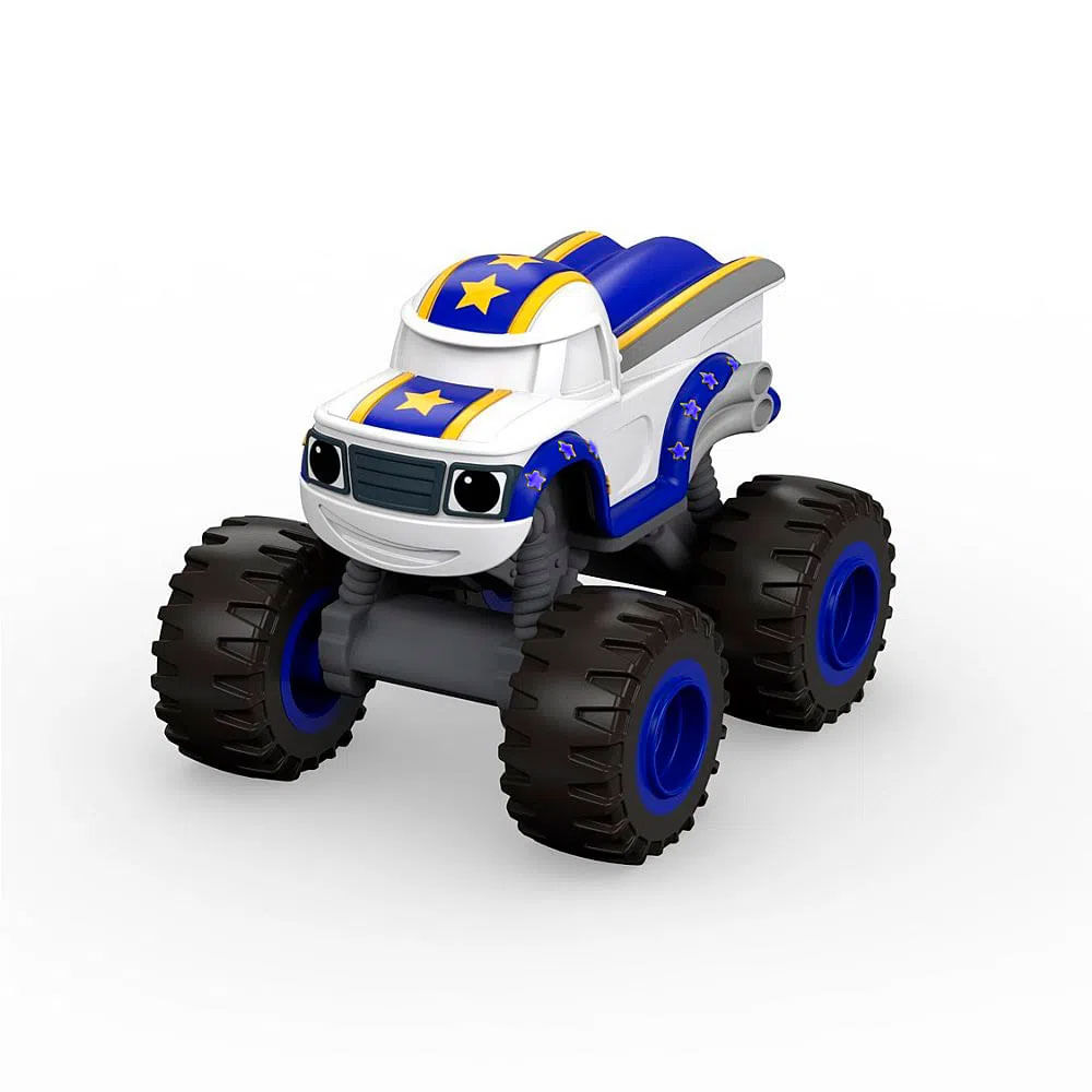 Carrinho do Personagem Listrado da Franquia de Desenhos Blaze And The  Monster Machines, Brinquedo Mattel Usado 84085750