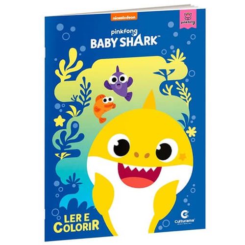 Livro Baby Shark - Ler e Colorir Médio - Culturama