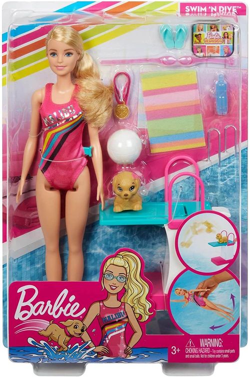 Barbie Dreamhouse Nadadora - Mattel Ghk23