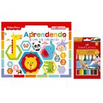 Kit-de-Colorir-com-Livro-Aprendendo-com-os-Animais-e-Canetinhas-Coloridas---6-Cores---Faber-Castell