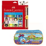 Kit-de-Estojo-Escolar-Duplo---Galinha-Pintadinha-e-Lapis-de-Cor---24-Cores---3---Faber-Castell