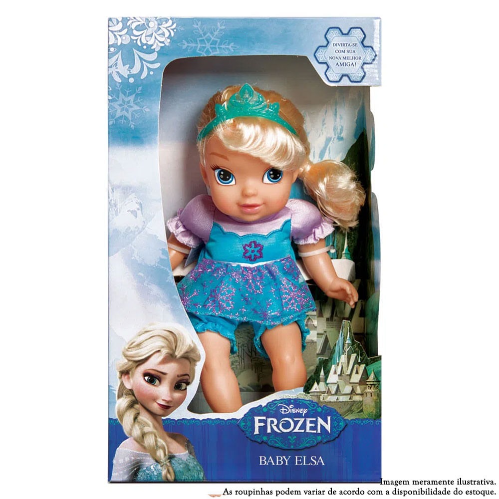 Boneca Baby - Disney Frozen - Elsa - Roupas Sortidas - Mimo - Ri Happy  Brinquedos - Quanto mais Brincadeira, Melhor!