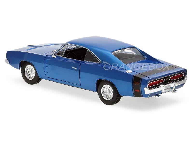 Dodge Charger R/T 1969 Maisto 1:18 Azul - Ri Happy