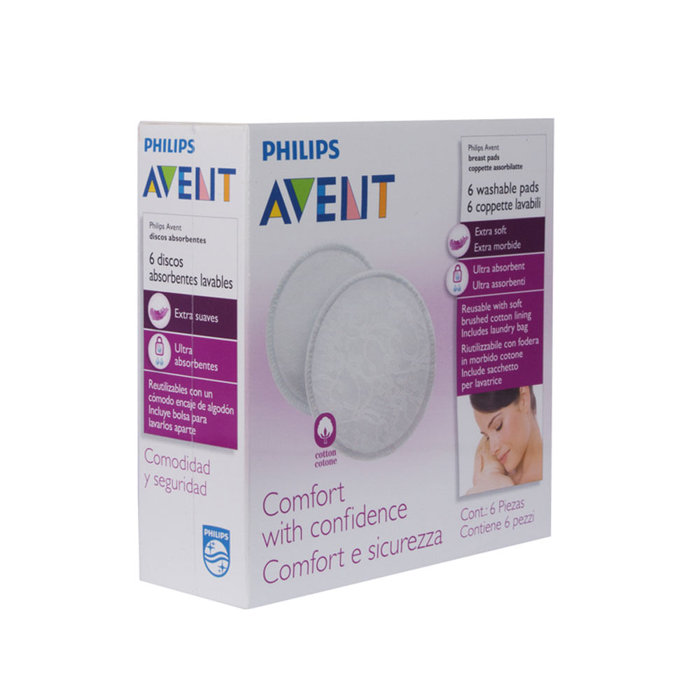 Absorventes Laváveis para os Seios - Philips Avent