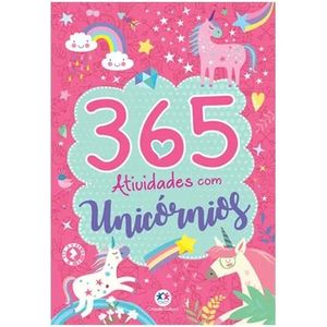 Livro 365 Atividades Com Unicórnios - Desenhos Para Colorir - Ri Happy