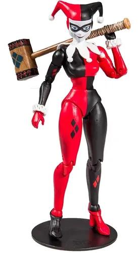 Boneca Arlequina 14cm - Harley Quinn Dc - Colecionável