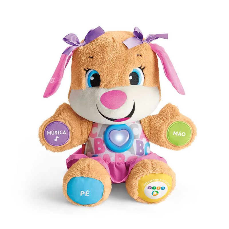 Pelucia-de-Atividades---Aprender-e-Brincar---Smart-Stages---Irma-do-Cachorrinho---Fisher-Price_Frente