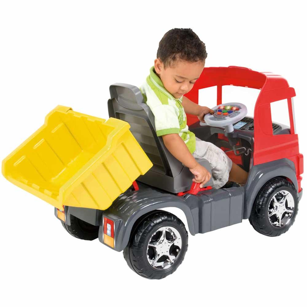 Caminhão Brinquedo Truck Vermelho C/ Sons E Luzes Magic Toys - Ri Happy