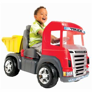 Caminhão Brinquedo Truck Vermelho C/ Sons E Luzes Magic Toys - Ri Happy