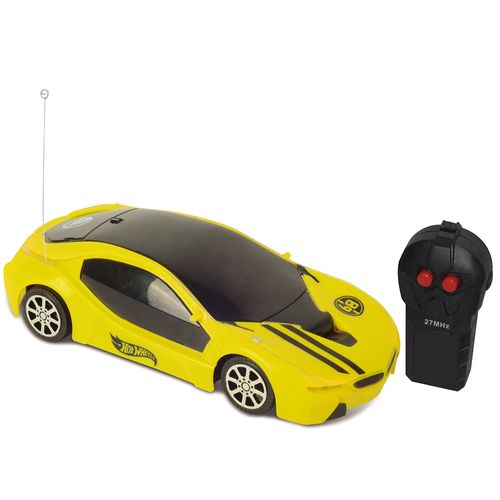 Veículo de Controle Remoto - 3 Funções - Hot Wheels - Dreamer - Amarelo - Candide