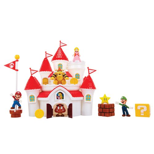 Bonecos Colecionáveis - Mushroom Kingdom Castle – Deluxe - Super Mario - Candide