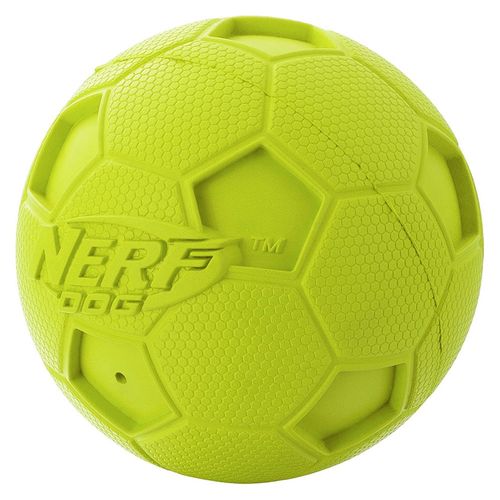 Brinquedo para Pets - Bolinha de Futebol Americano - 10 cm - NERF Dogs - Verde Fluorescente