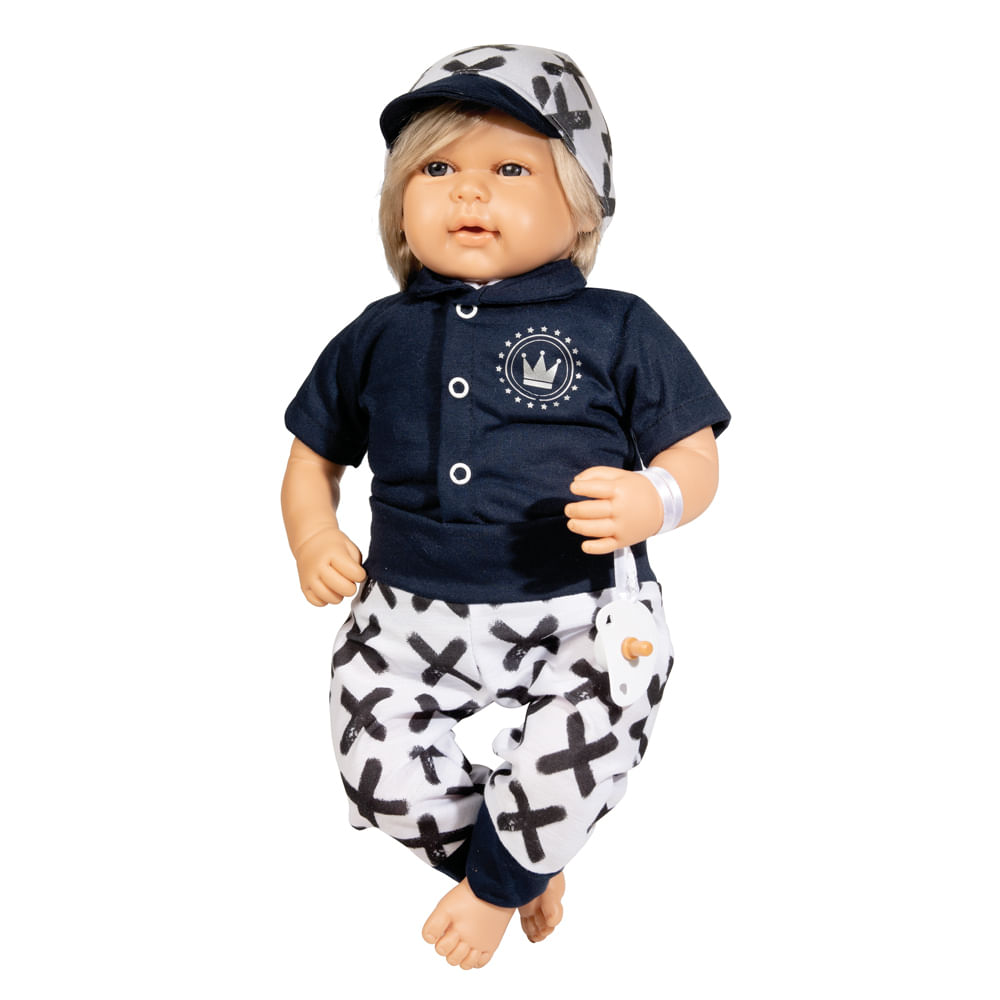 Boneco Reborn Bebê Elegance Luxo - Menino David - 1314 - Novabrink - Real  Brinquedos